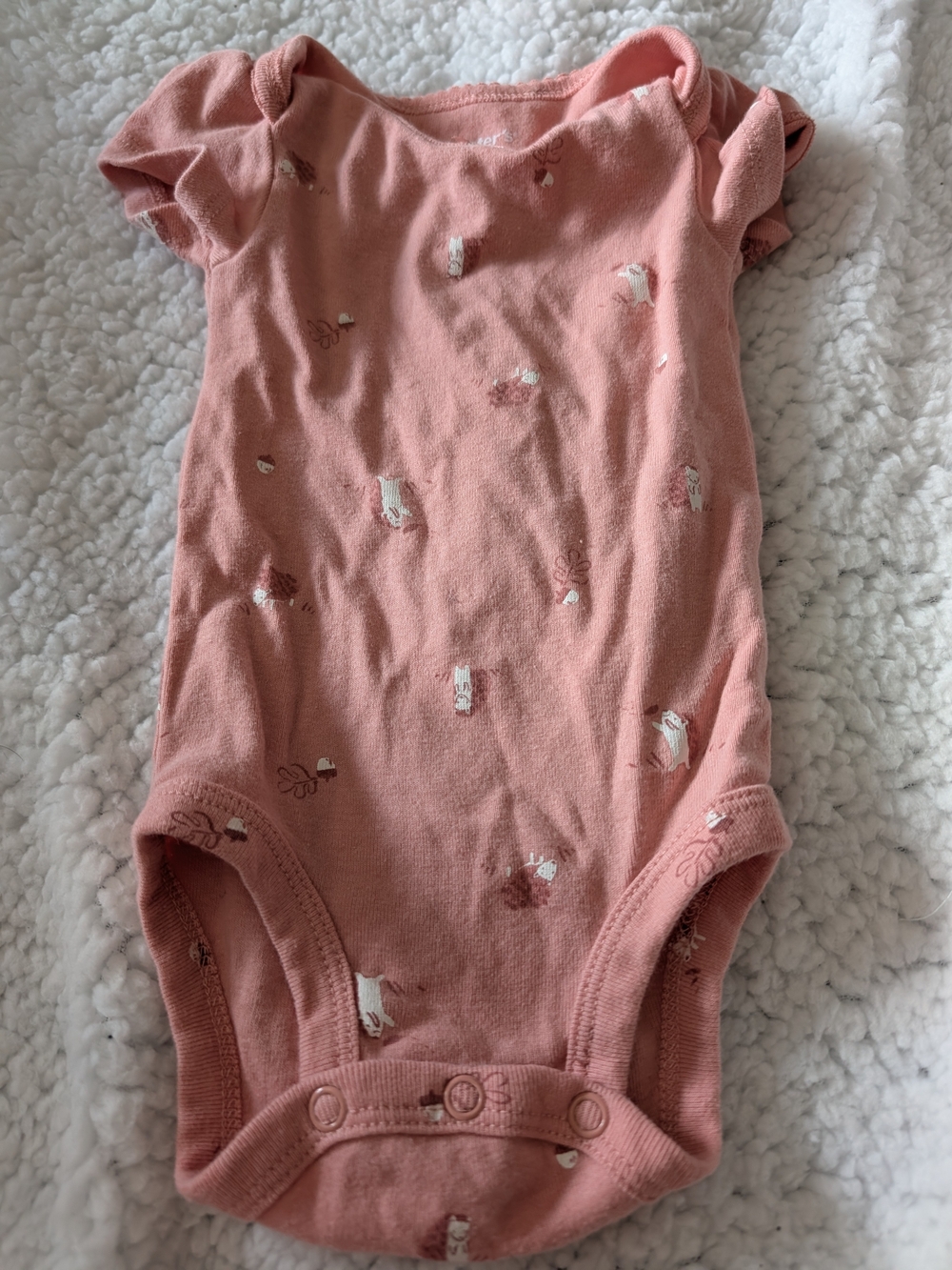 Carter's Dusty Pink Baby One-Piece Bodysuit